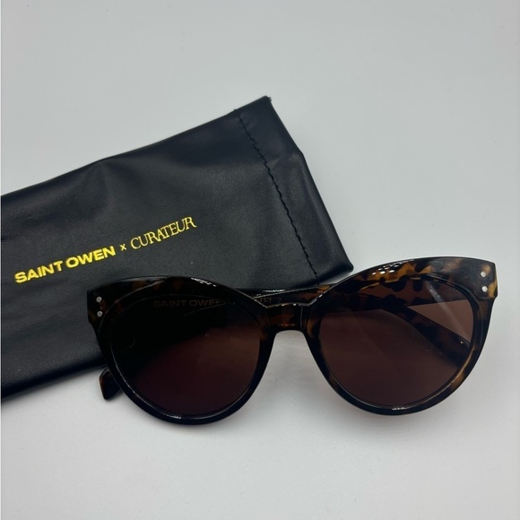 None Accessories - SAINT OWEN X CURATEUR WYLDE Tortoise Shell Sunglasses - NWT